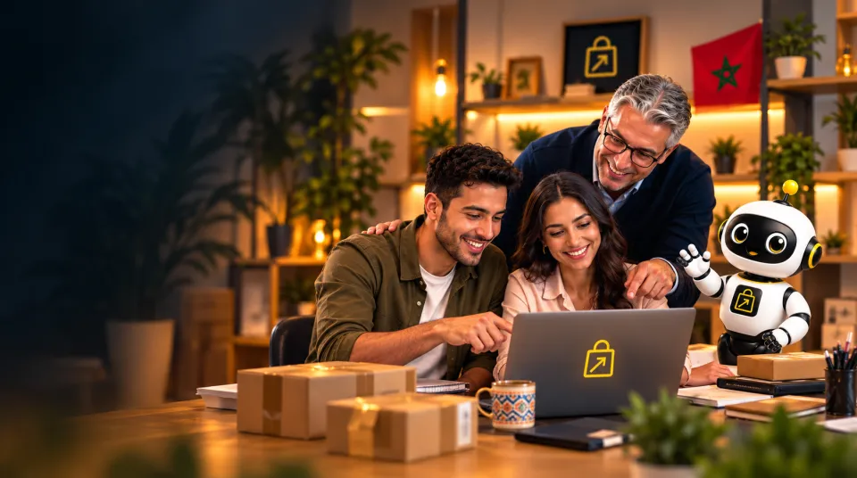Des entrepreneurs marocains créent leur boutique en ligne avec le Coach IA de SimWebShop
