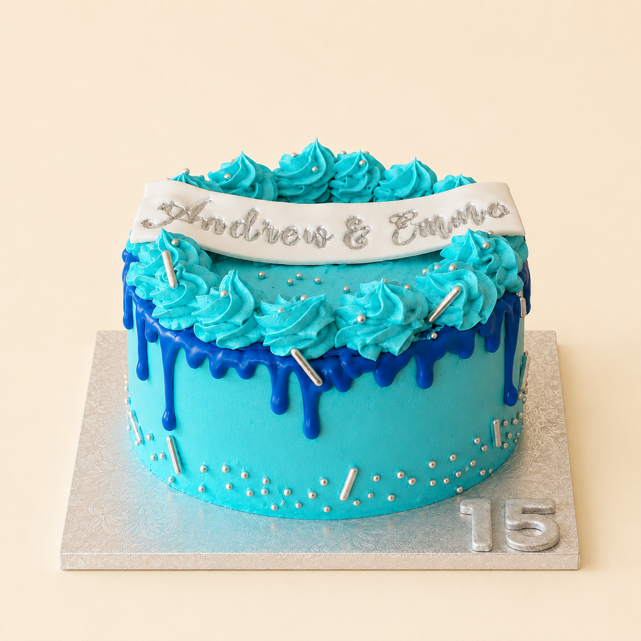 Gâteau Drip Crème