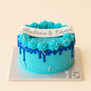 Gâteau Drip Crème