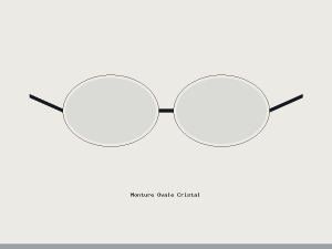 Monture Ovale Cristal