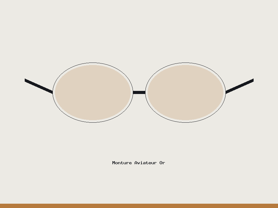 Monture Aviateur Or