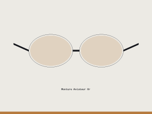 Monture Aviateur Or