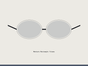 Monture Rectangle Titane