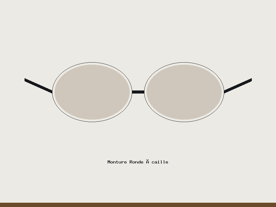 Monture Ronde Écaille