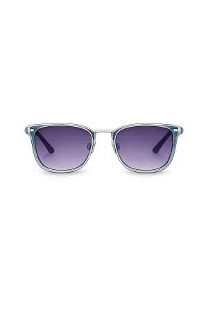 Lunettes de Soleil Papillon Turquoise et Argent Grand Format