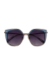 Solaires Papillon Oversize Bicolores Bleu & Or