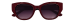 Lunettes de Soleil Cat-Eye Bordeaux Foncé