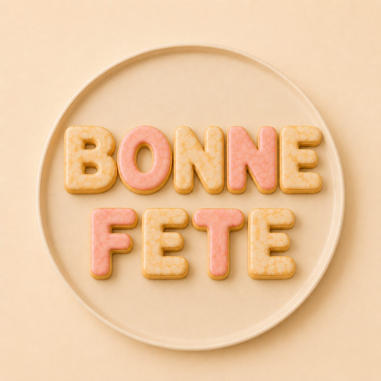 Biscuits Sablés Lettres