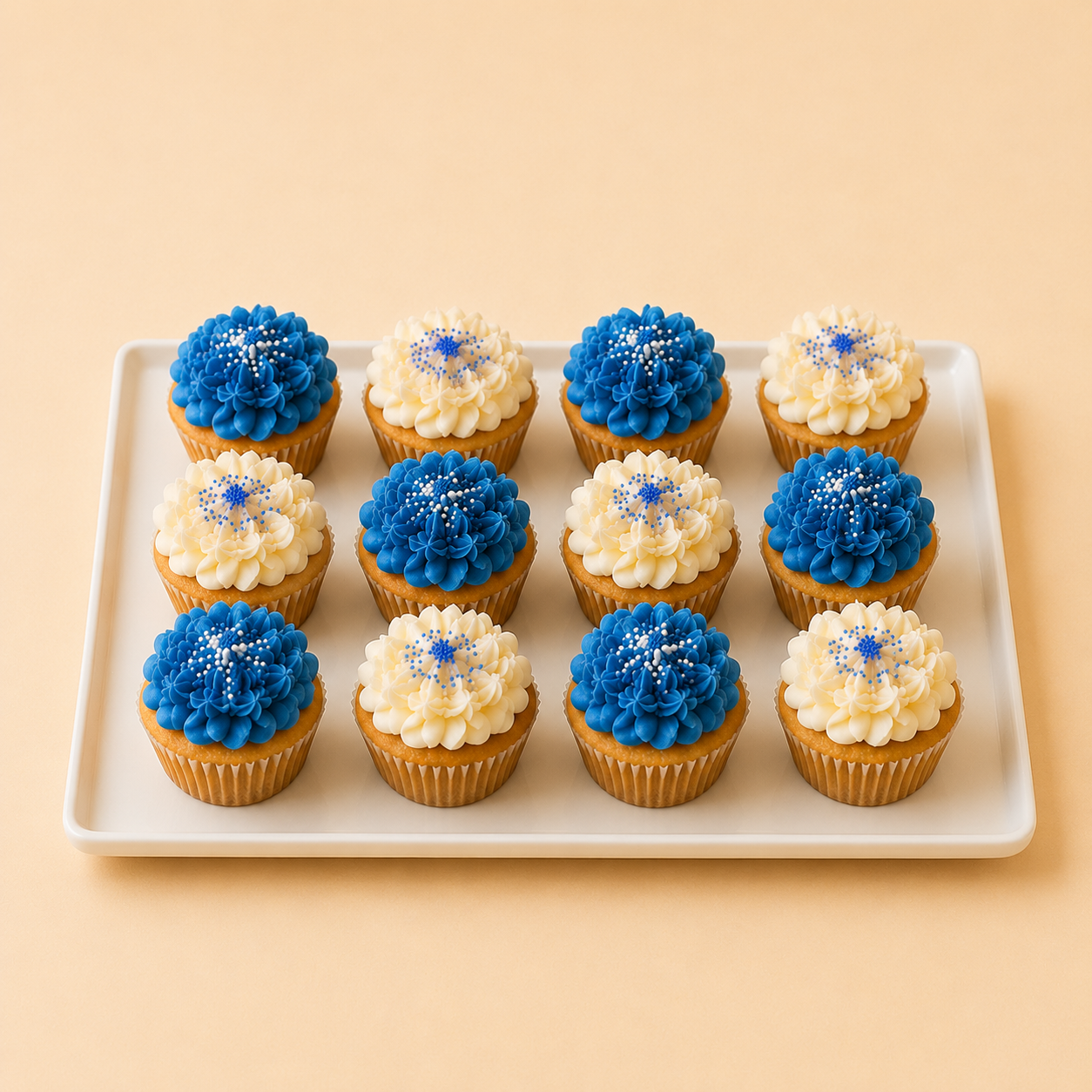 Cupcakes Bleu & Blanc