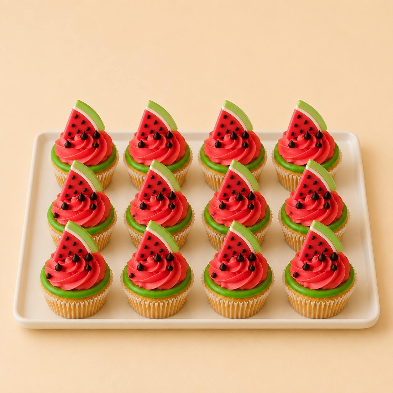 Cupcakes Pastèque