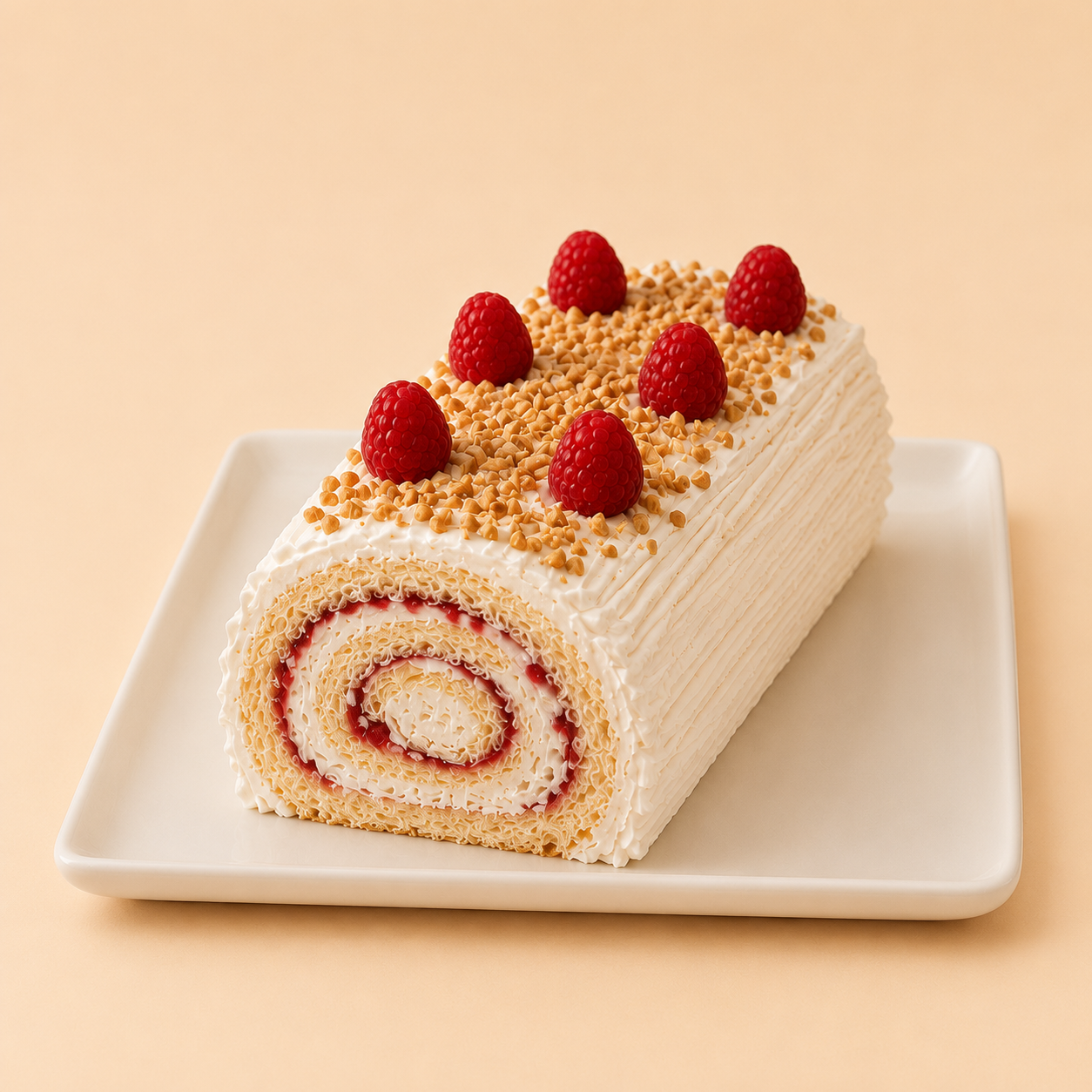 Bûche Vanille & Framboises