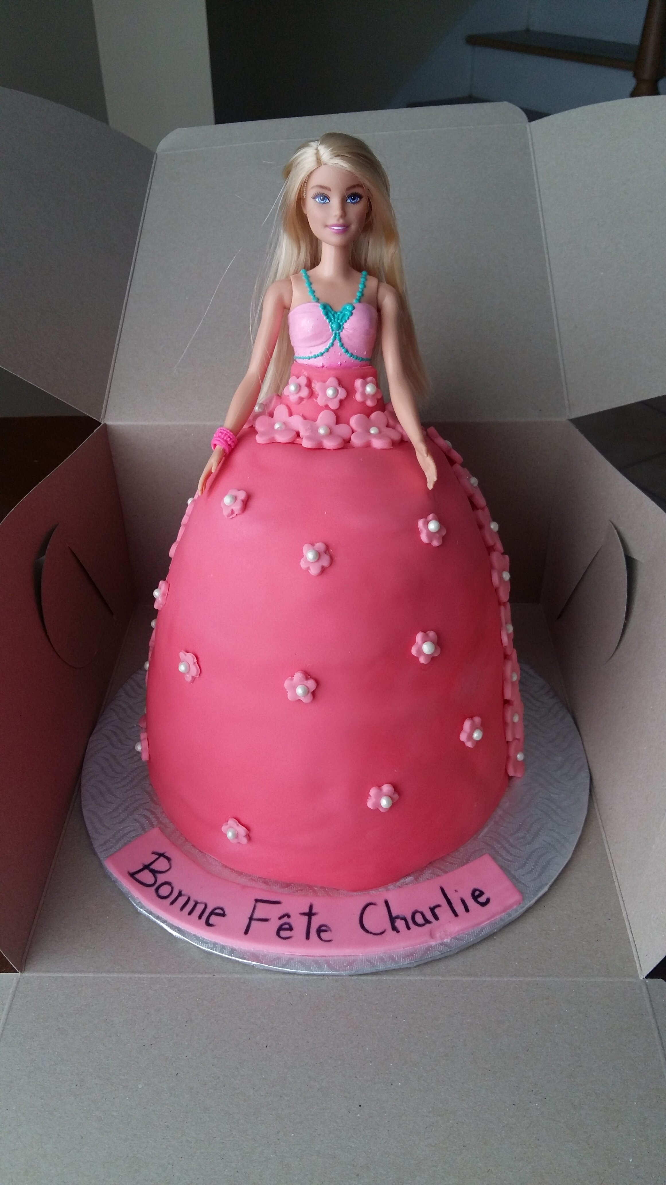 Gâteau Barbie