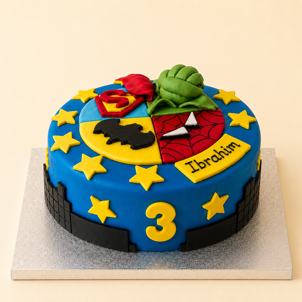 Gâteau Super Héros
