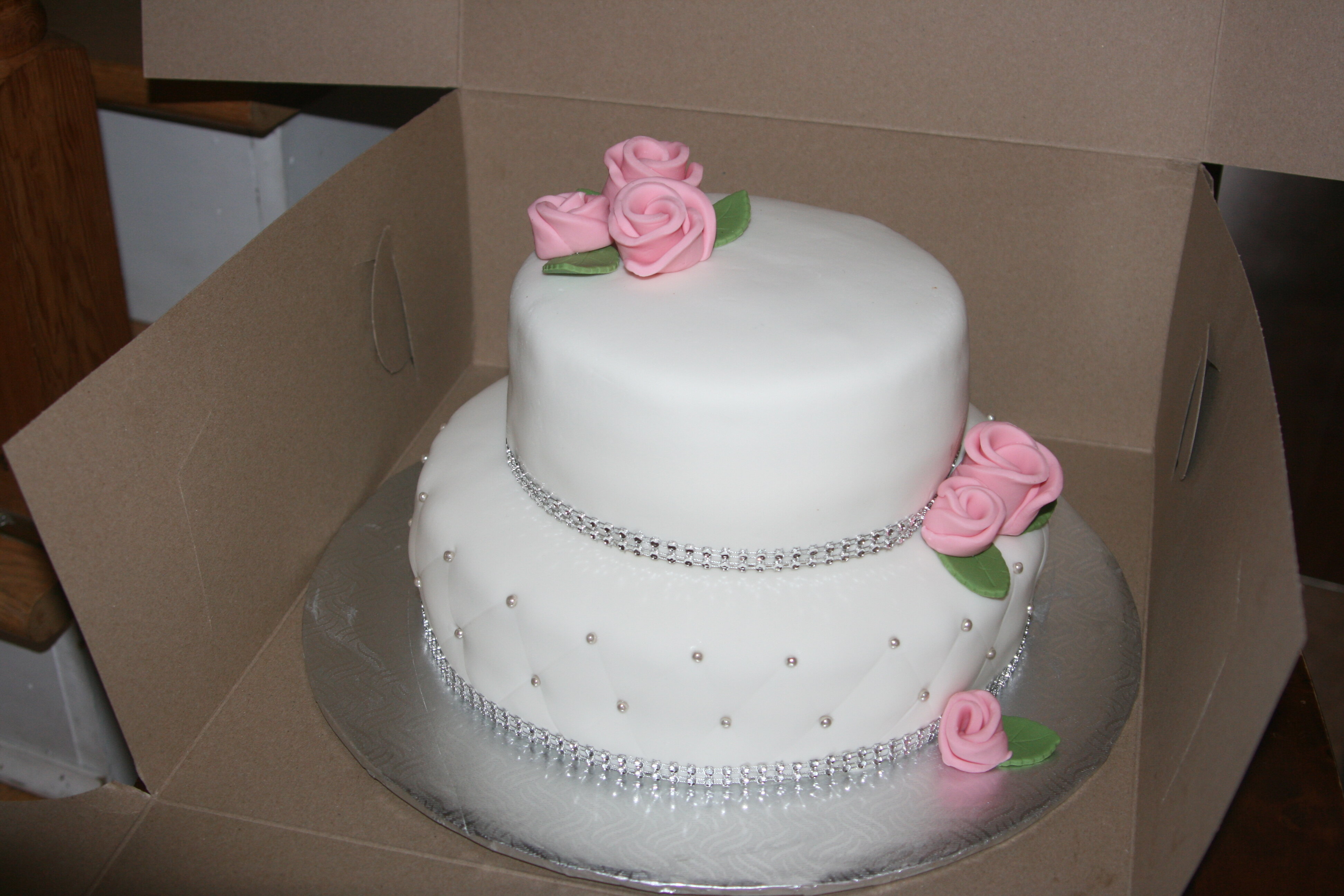 Gâteau Blanc et Argent