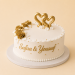 Gâteau Blanc et Or