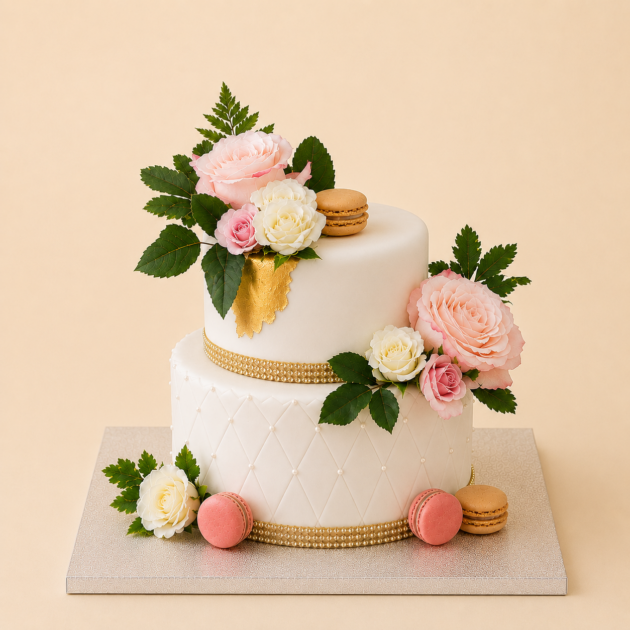 Gâteau Fleurs Fraîches