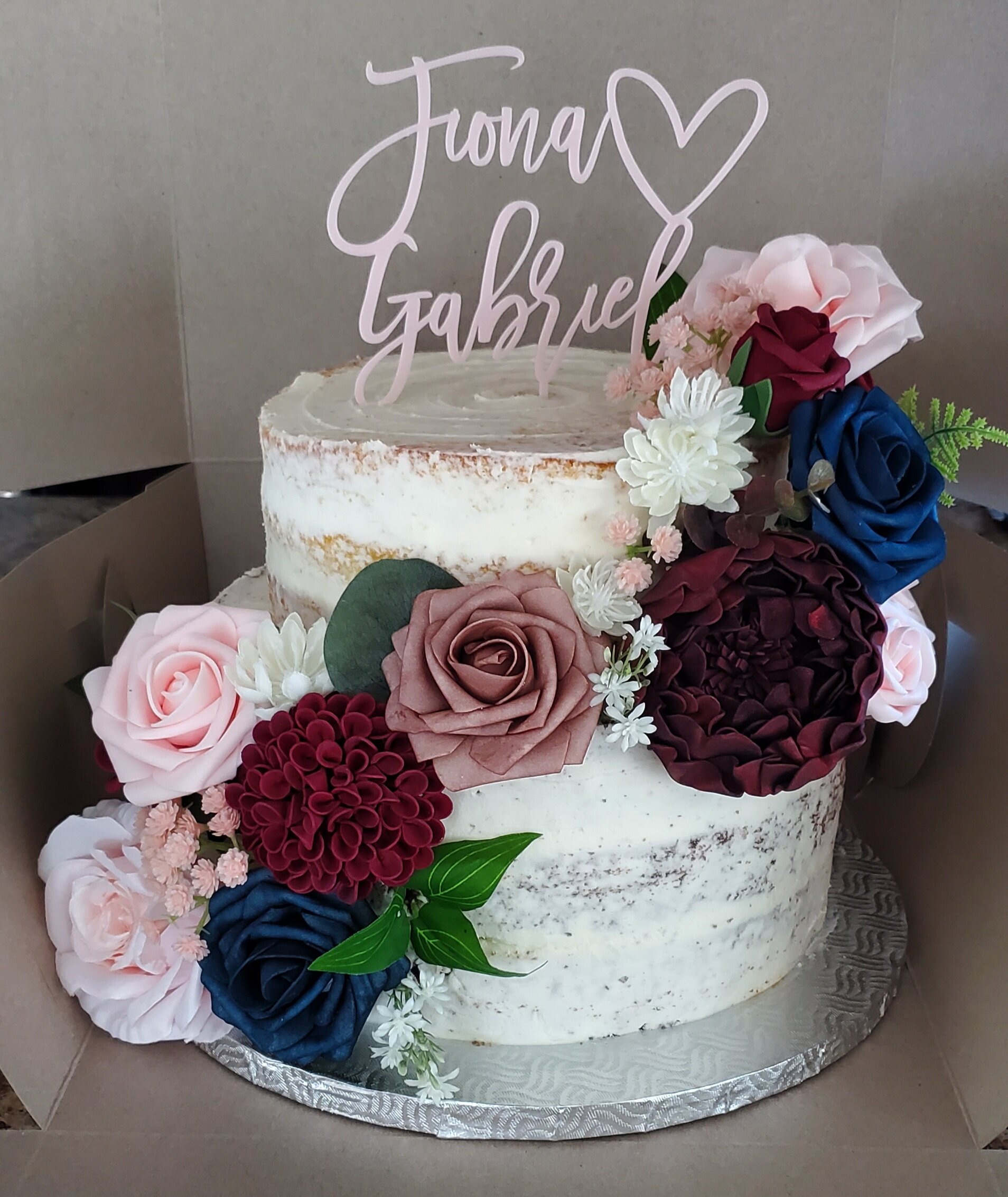 Gâteau Nude Fleurs