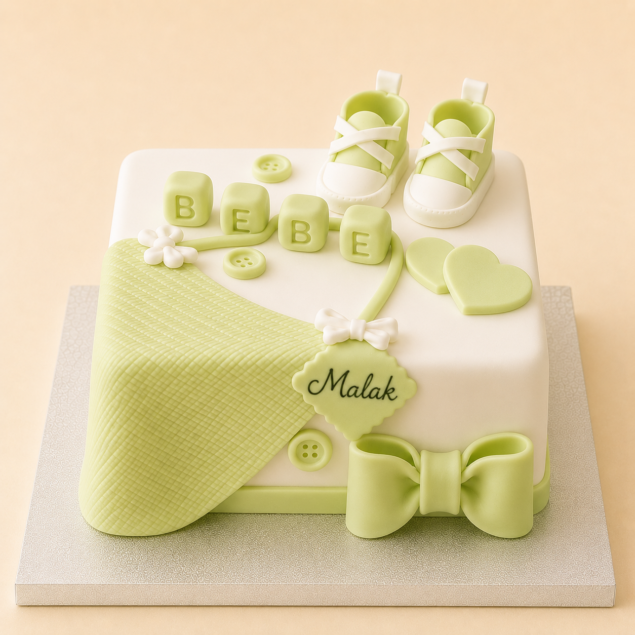 Gâteau Carré Vert