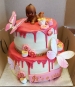 Gâteau Drip Rose