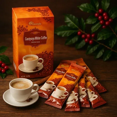 Longrich Coffee / Longrich Cordyceps Militaris Coffee (10 pièces) 18 g