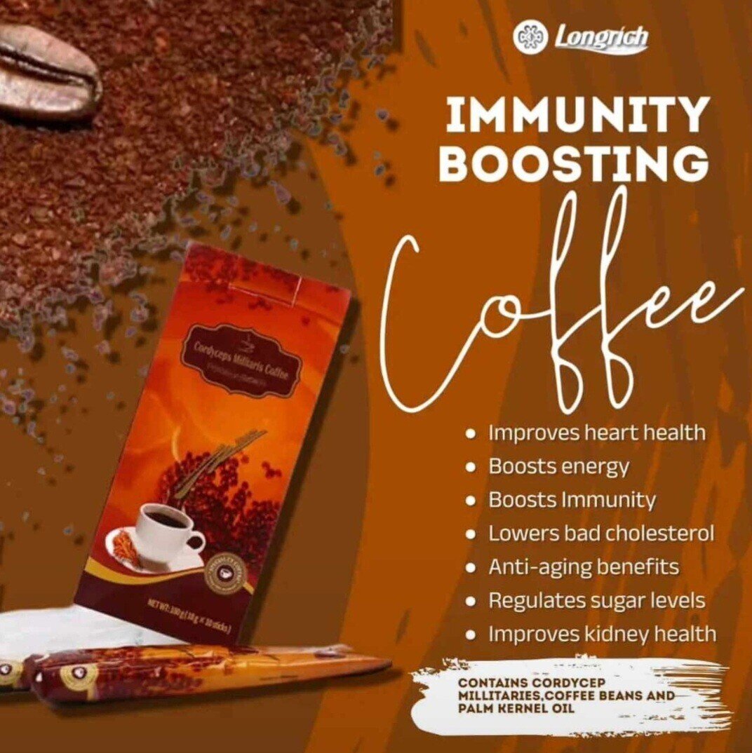 Longrich Coffee / Longrich Cordyceps Militaris Coffee (10 pièces) 18 g
