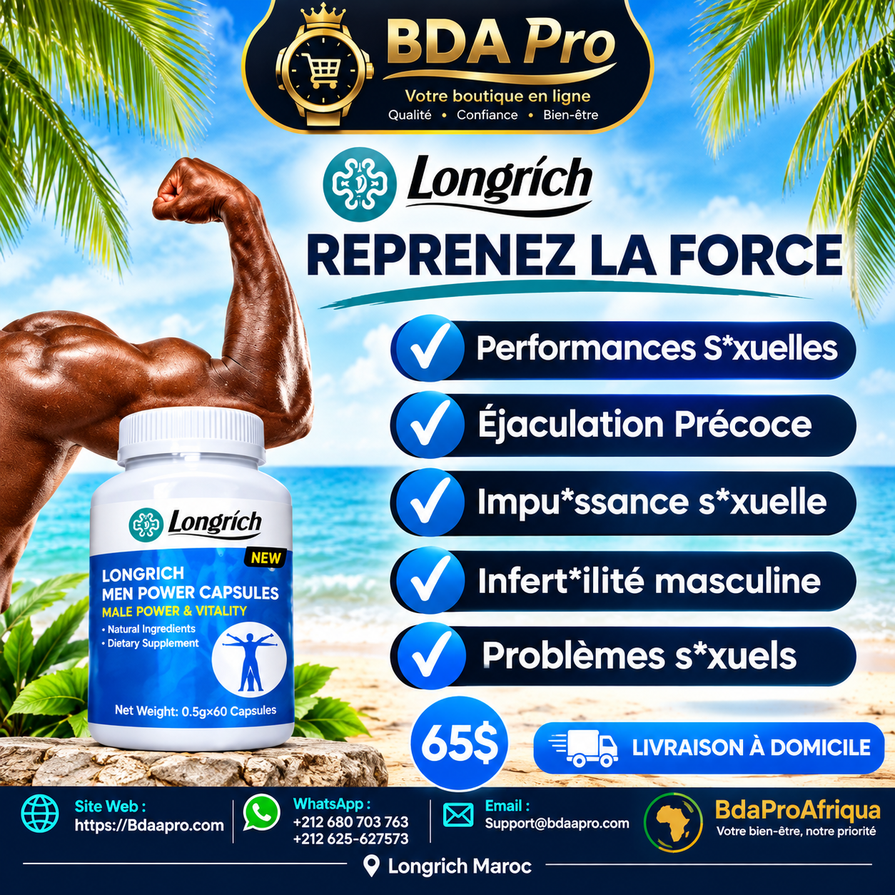 Longrich – Libao Complément Bien-être Masculin
