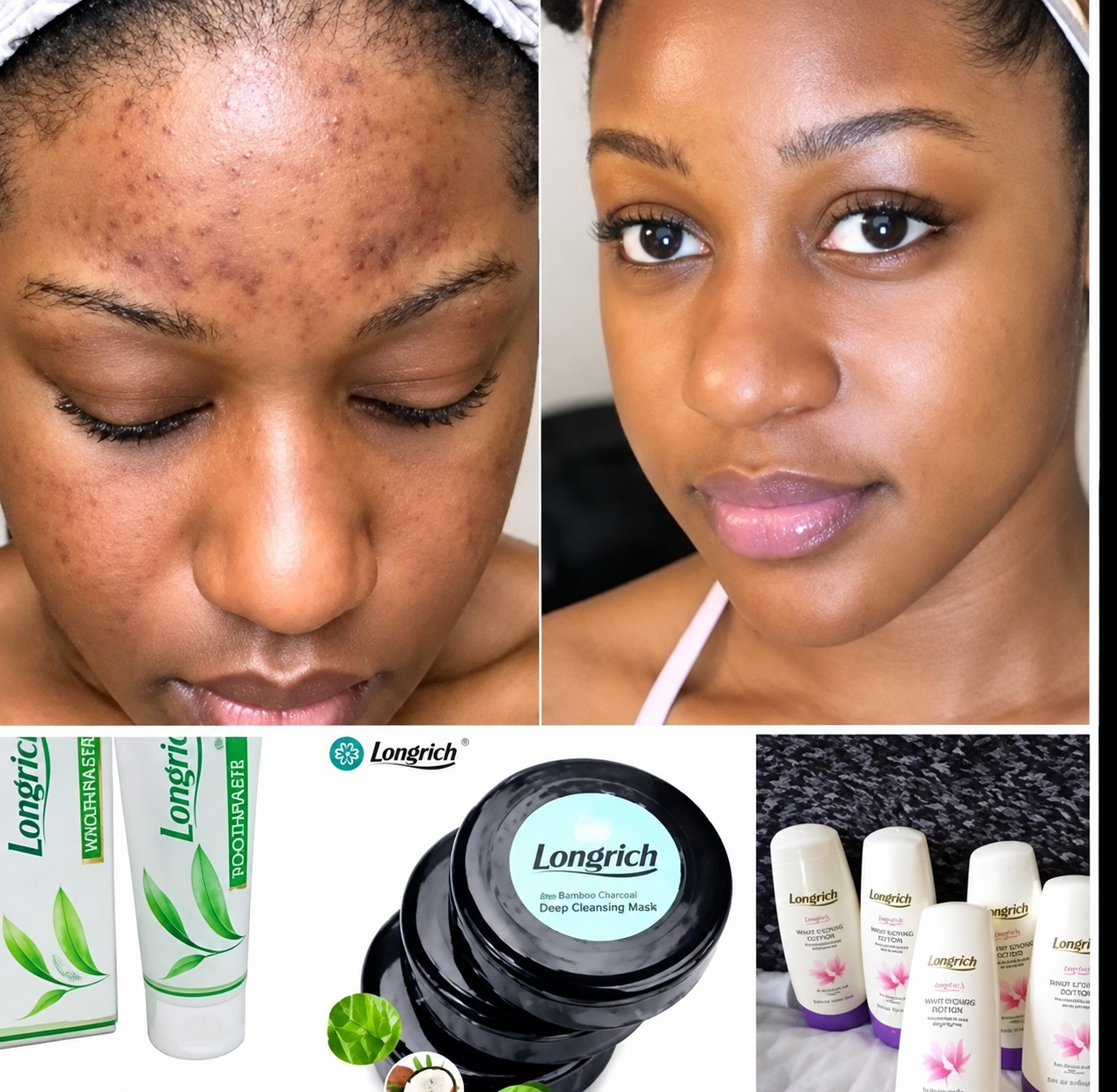 LONGRICH Pack De 3 Savons A Base De Charbon De Bambou