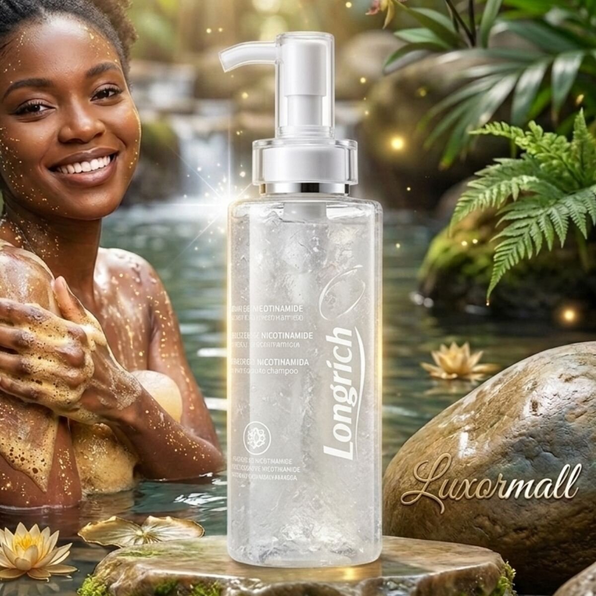 Longrich —Gel Douche Éclaircissant à la Bile de Serpent & Nicotionamide