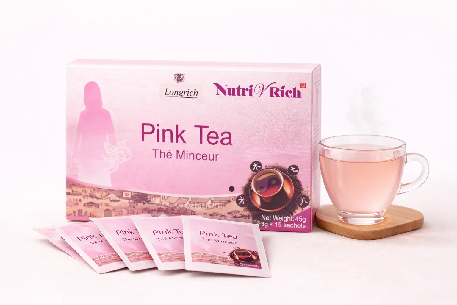 Longrich – Thé Minceur Pink Tea 45 g