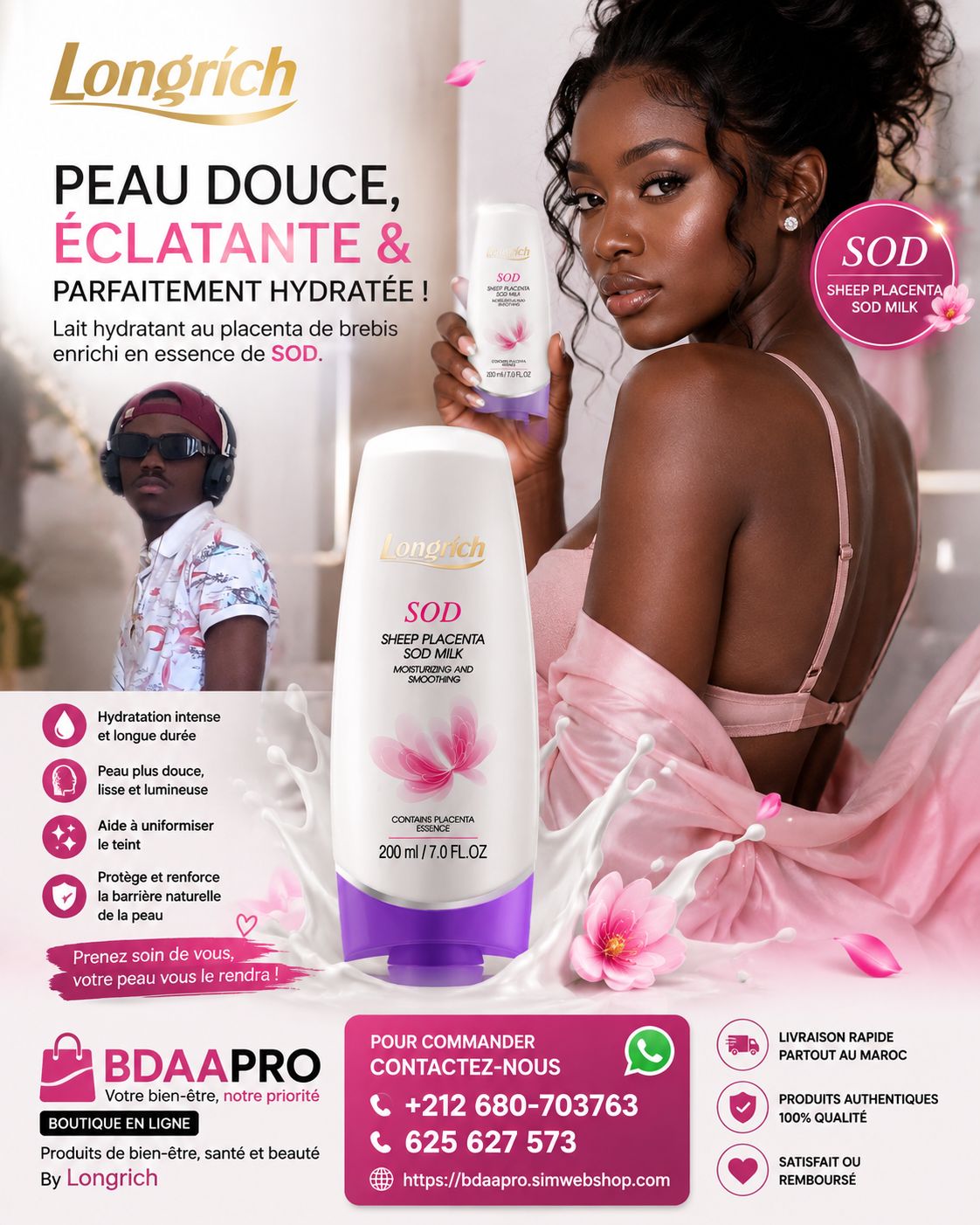 Lait corporel SOD Longrich