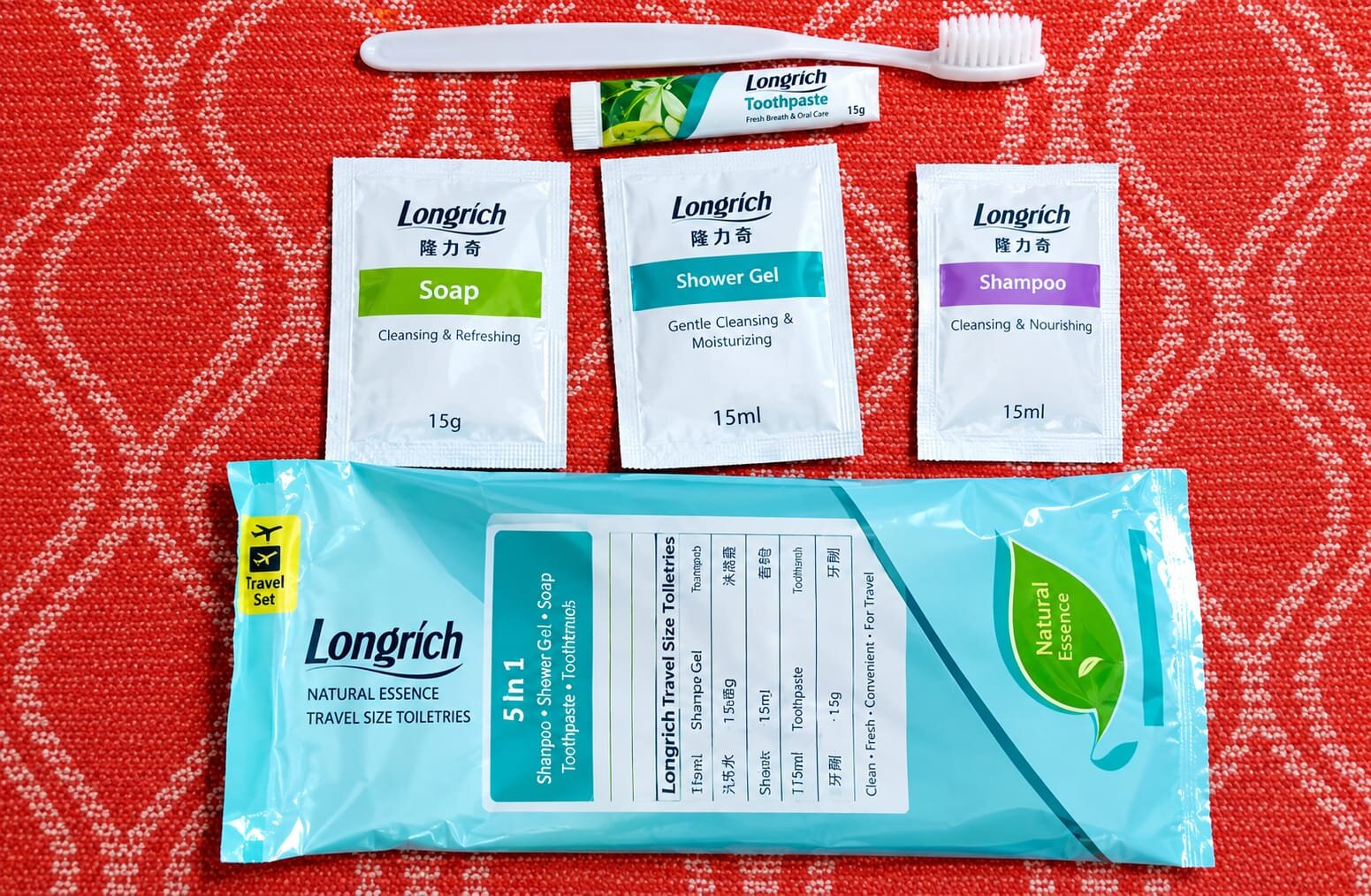 Longrich Travel Size Toiletries—kit de voyage 5 produits 