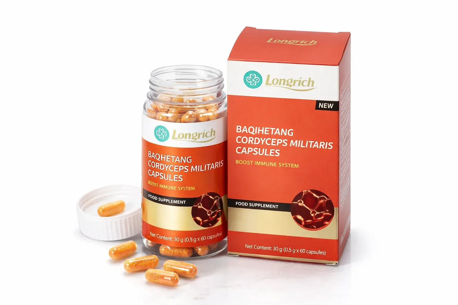Longrich – Cordyceps Militaris (60 Gellules) 
