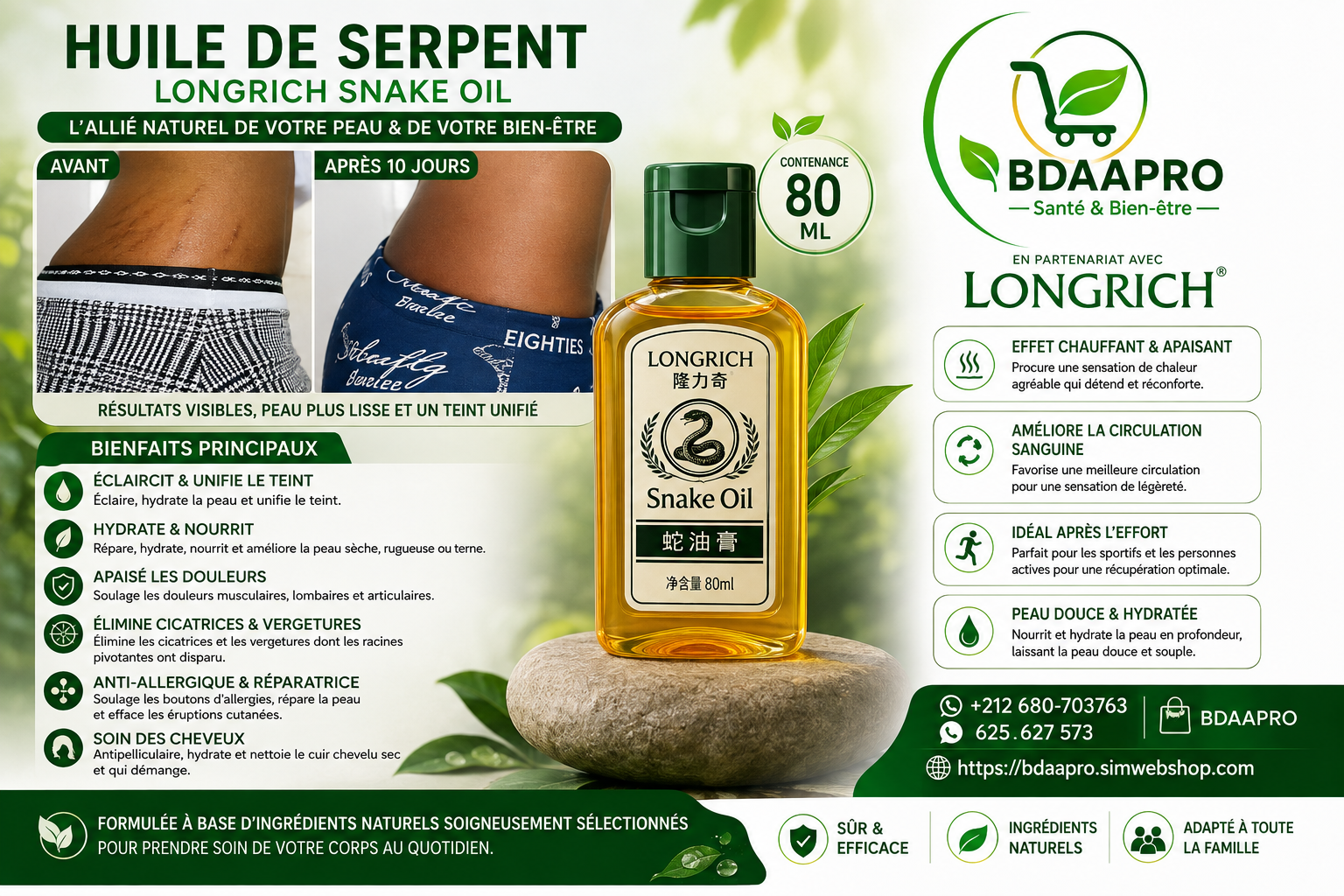 Huile de Serpent Longrich