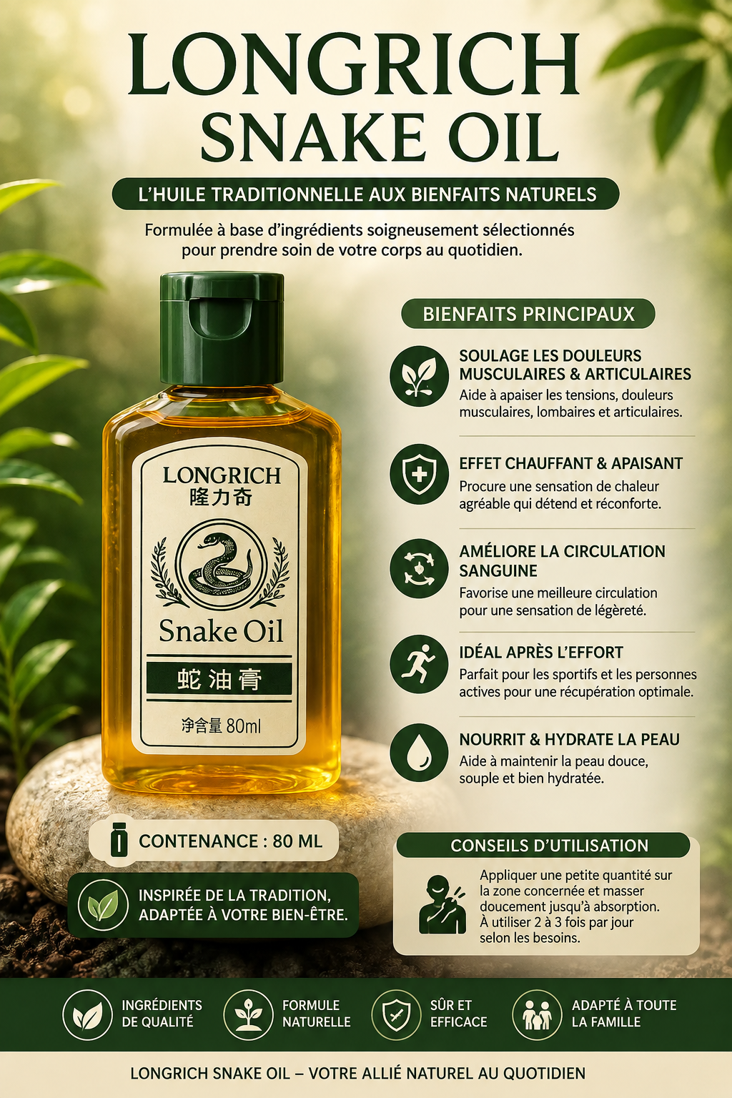 Huile de Serpent Longrich