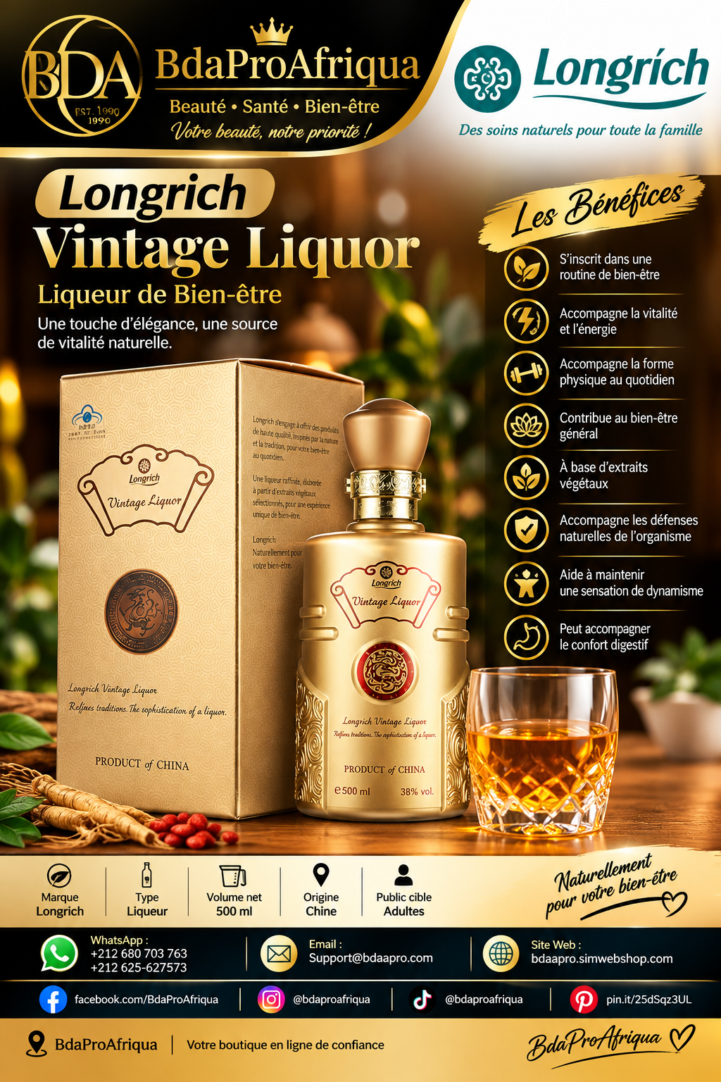 Longrich – Vintage Liquor 500 ml