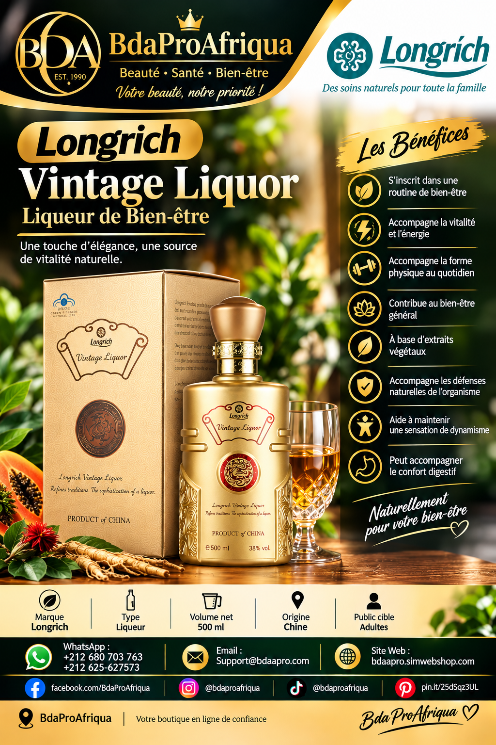 Longrich – Vintage Liquor 500 ml