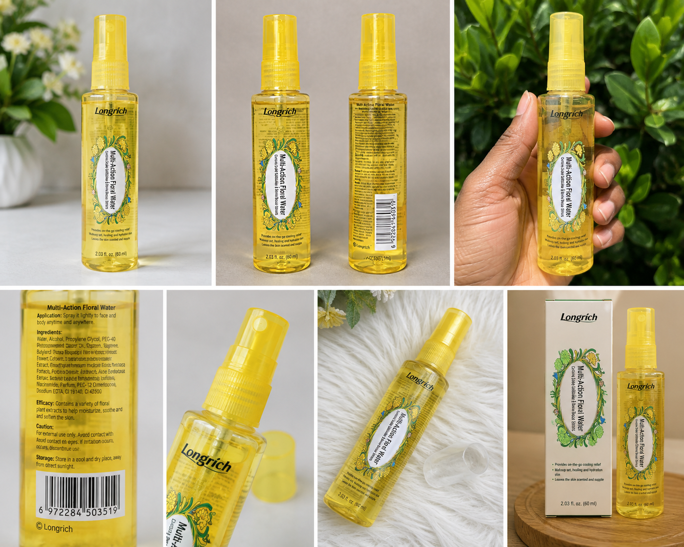 Longrich Multi-Action Floral Water – Eau Florale 60 ml