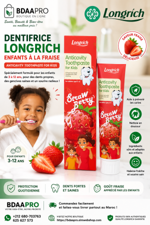 Longrich Anticavity Toothpaste for Kids – Strawberry