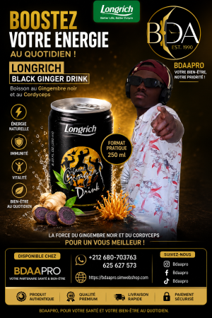     Longrich Black Ginger – Boisson 250 ml