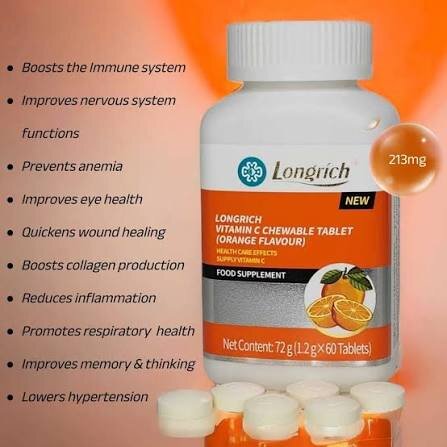 Longrich Vitamine C – comprimés à croquer