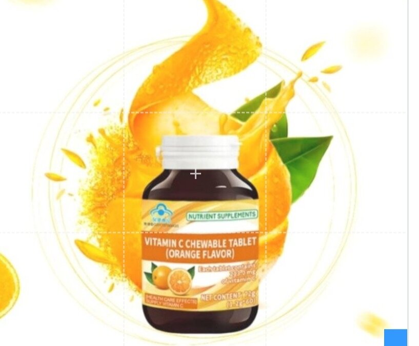 Longrich – Vitamine C 213 mg, Comprimés à Croquer – 60 comprimés