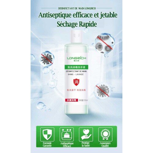 Désinfectant pour les mains Longrich