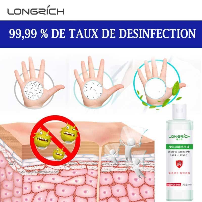 Désinfectant pour les mains Longrich