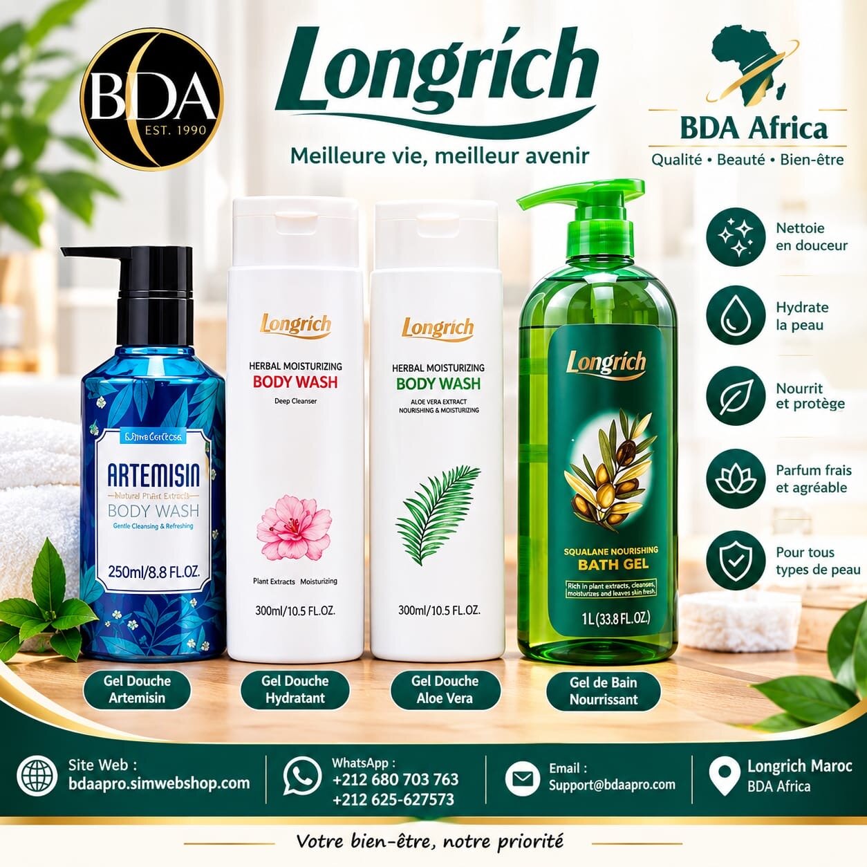 Longrich Artemisin – Gel de Douche