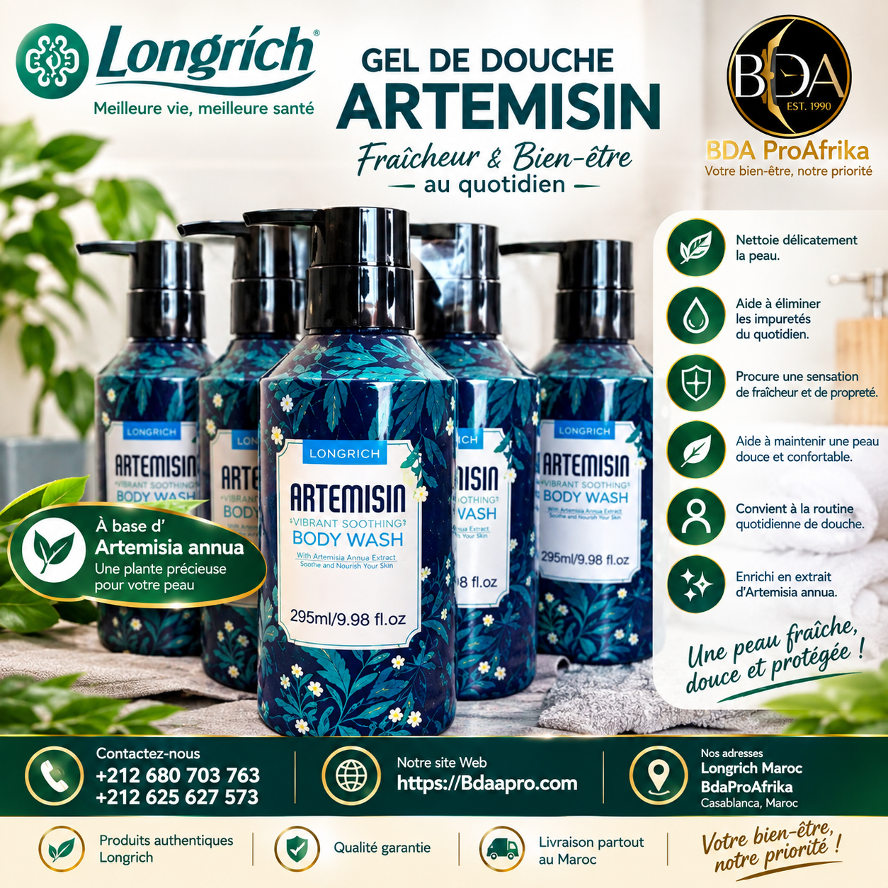 Longrich Artemisin – Gel de Douche