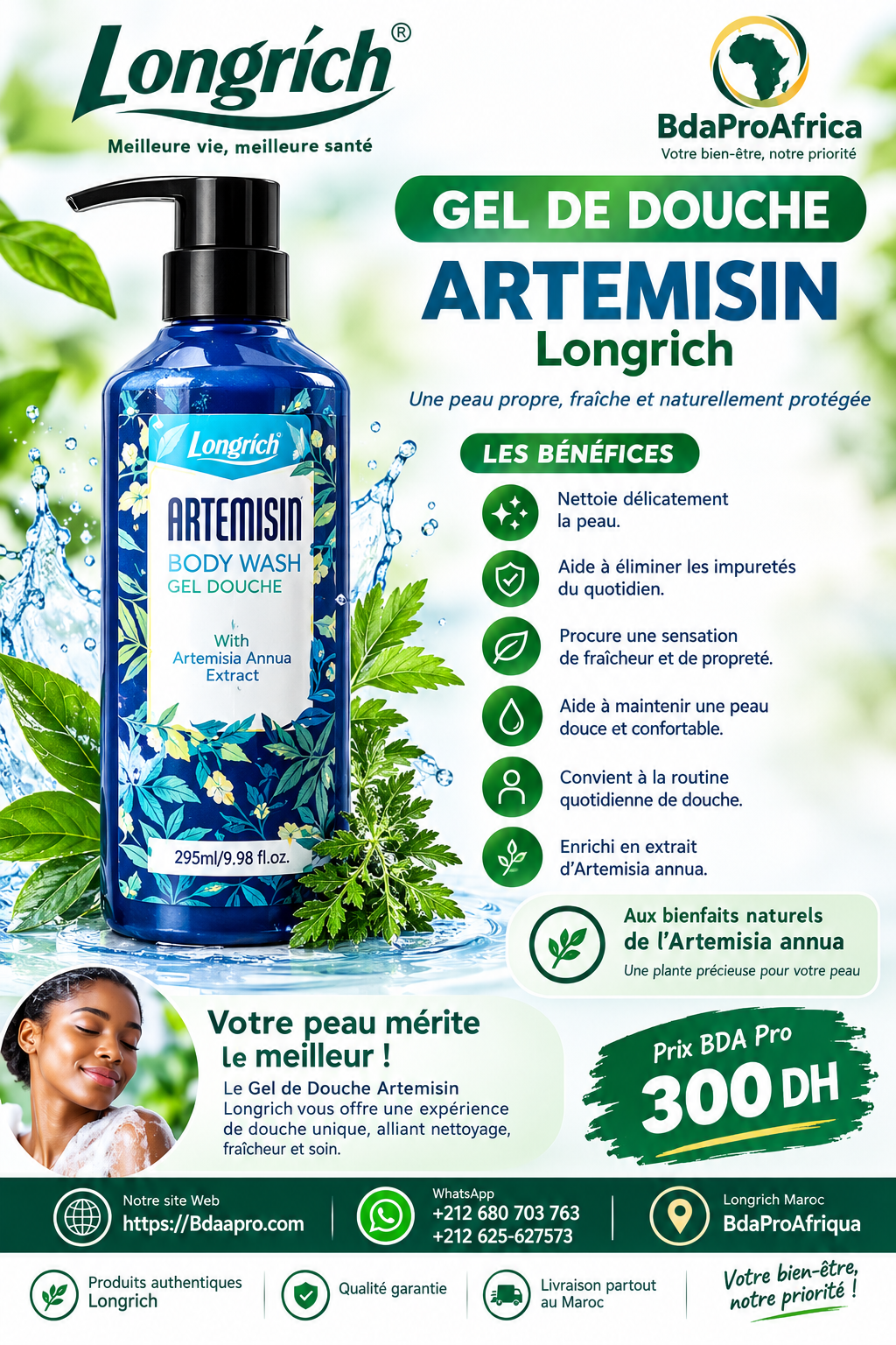 Longrich Artemisin – Gel de Douche