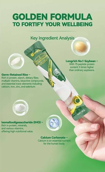 Longrich Prebiotic Soy Powder – Poudre de Soja Prébiotique au Calcium & Multivitamines