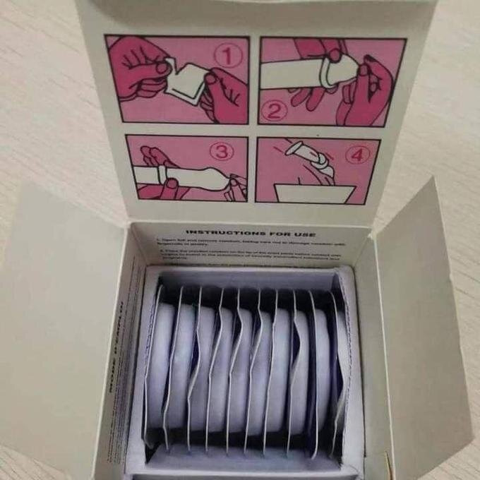 Longrich-Préservatifs en latex de caoutchouc naturel (10 pièces) 