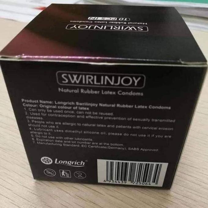 Longrich-Préservatifs en latex de caoutchouc naturel (10 pièces) 