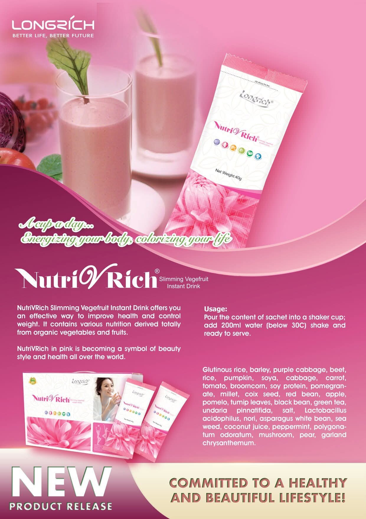 NutriV Rich Rose Longrich – Complément Nutritionnel